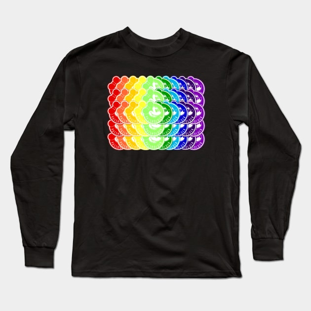 passholder magnet rainbow Long Sleeve T-Shirt by EnchantedTikiTees